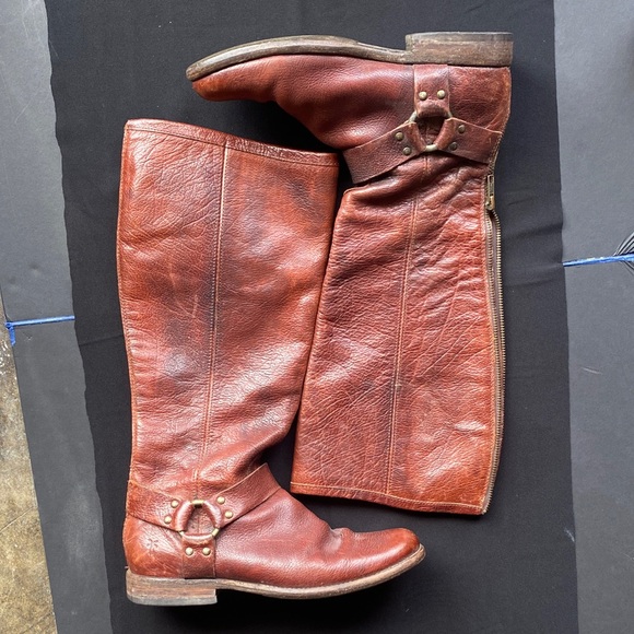 Frye Brown Heeled Boots - Picture 3 of 7